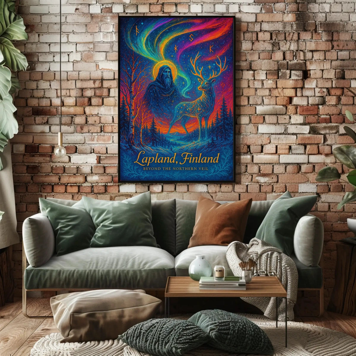 Beyond the Northern Veil: Mystical Lapland Poster