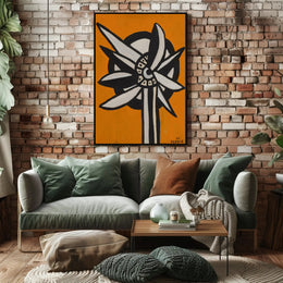 Abstract Floral Design Poster