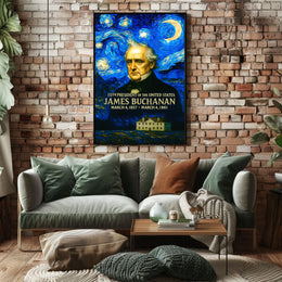 James Buchanan 15th President of the United States Presidential Masterpiece Series Poster