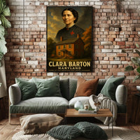 Clara Barton Home Of The American Red Poster
