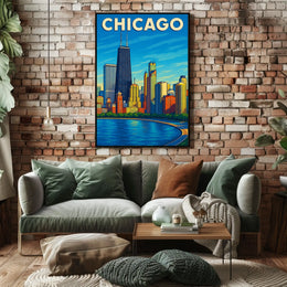 Chicago Skyline Poster