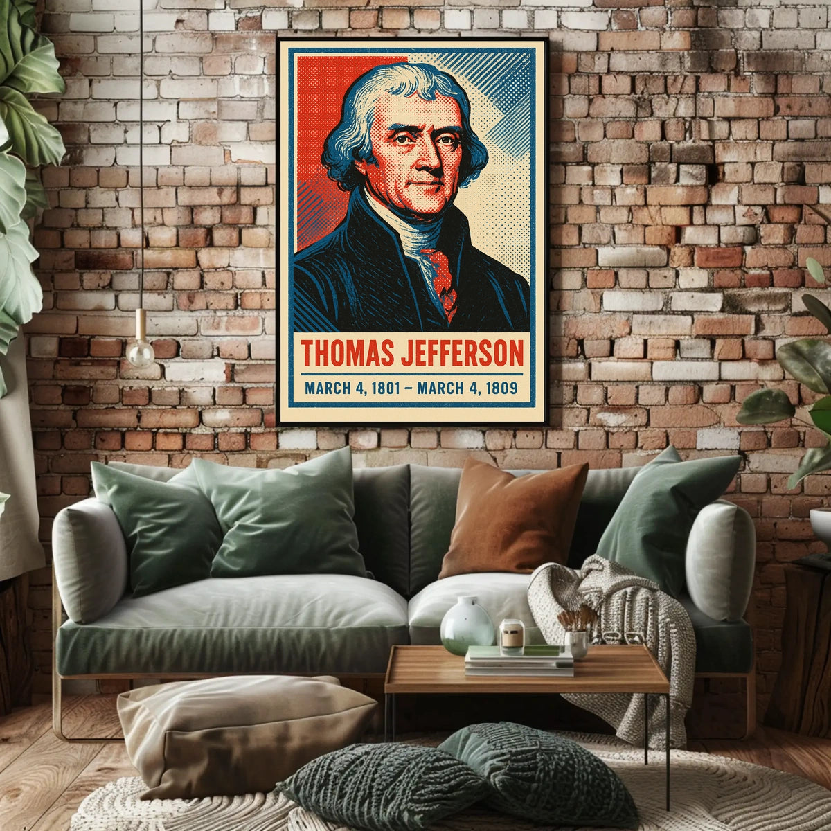 Thomas Jefferson Vintage Realism Collector Poster