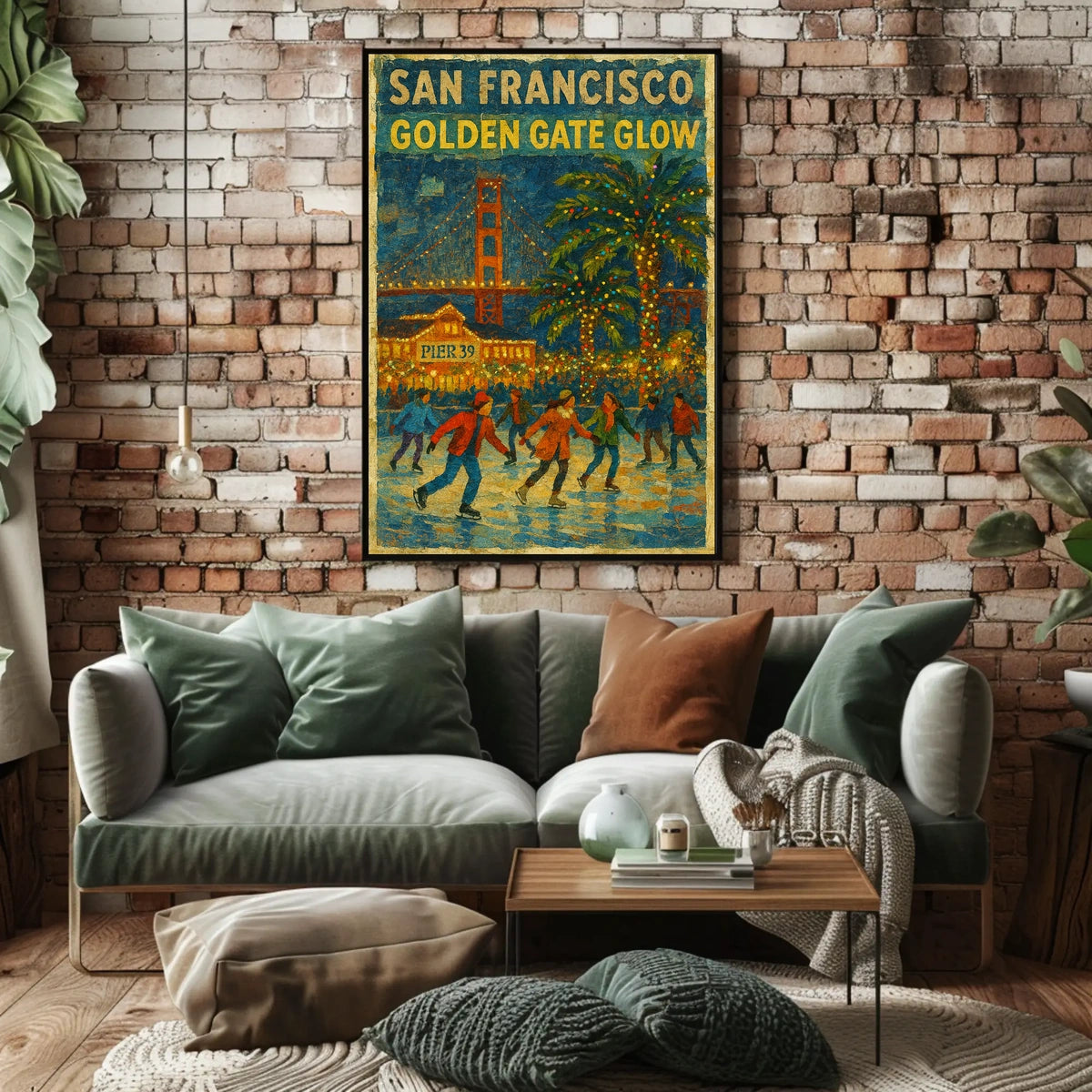 San Francisco Golden Gate Glow Poster