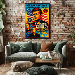 John F. Kennedy A Legacy of Hope Poster PosterGoat