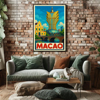 Macao Architectural Marvel Poster