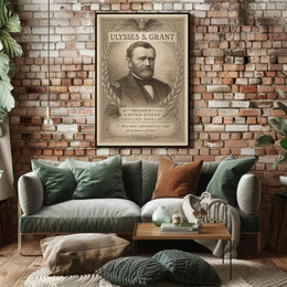Ulysses S Grant 18th President Sketch Poster Art Print PosterGoat