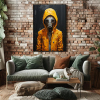 The Enigmatic Figure In Yellow Poster PosterGoat
