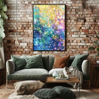 Colorful Bubble Abstraction Abstract Poster