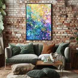 Colorful Bubble Abstraction Abstract Poster