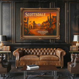 Scottsdale Southwestern Charm Travel Poster