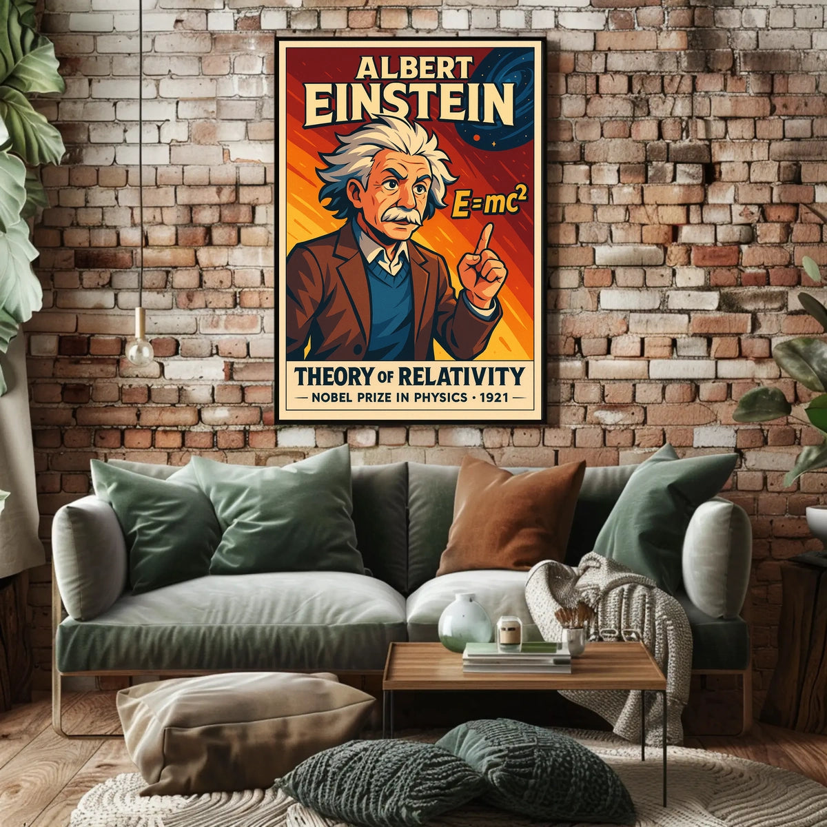 Albert Einstein Theory Of Relativity Poster