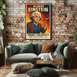 Albert Einstein Theory Of Relativity Poster