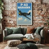 P-40 Warhawk Poster PosterGoat