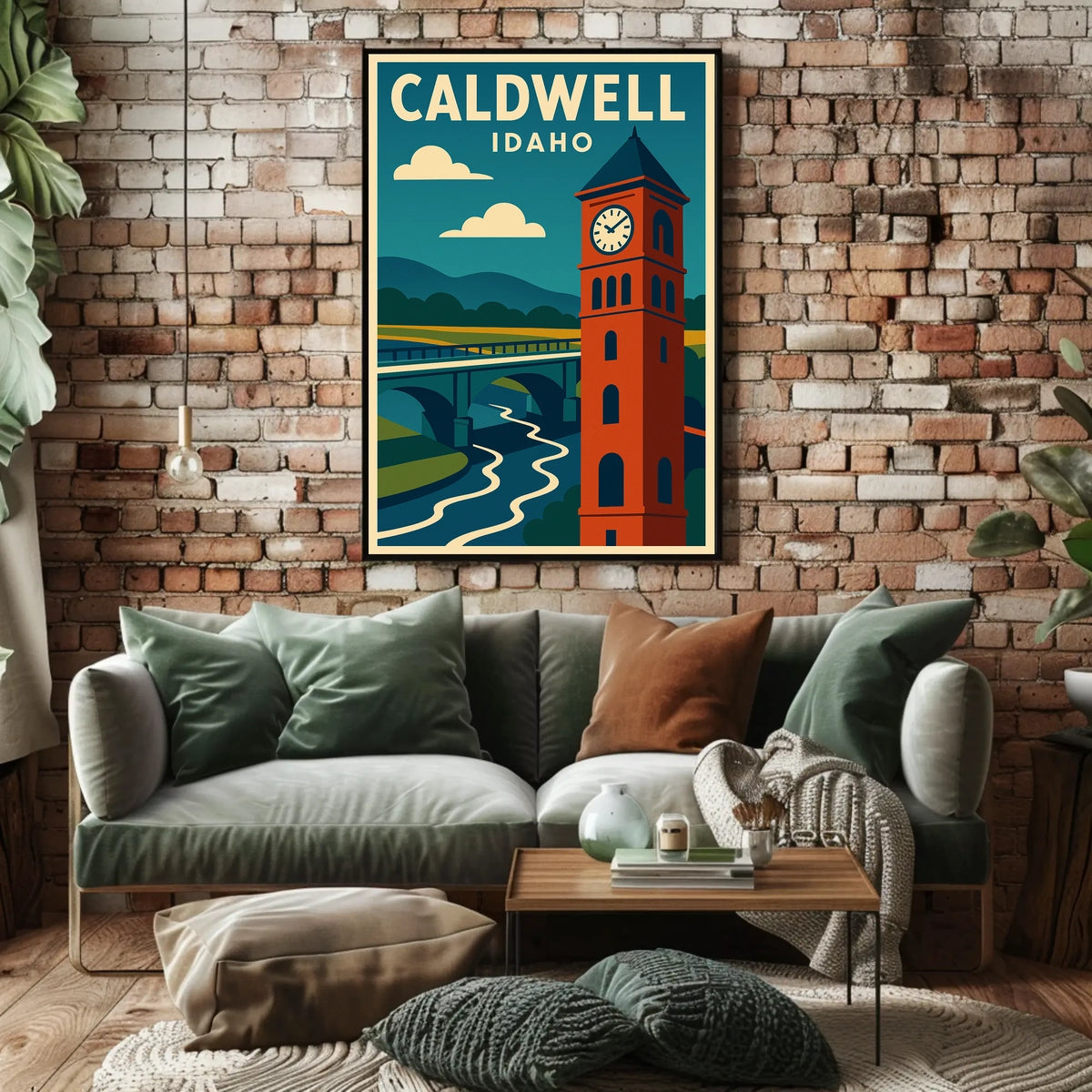 Caldwell Idaho Scenic Travel Landscape Photography Realism Timeless Home Decor Poster