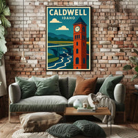 Caldwell Idaho Scenic Travel Landscape Photography Realism Timeless Home Decor Poster