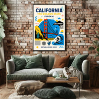 California The Golden State Poster