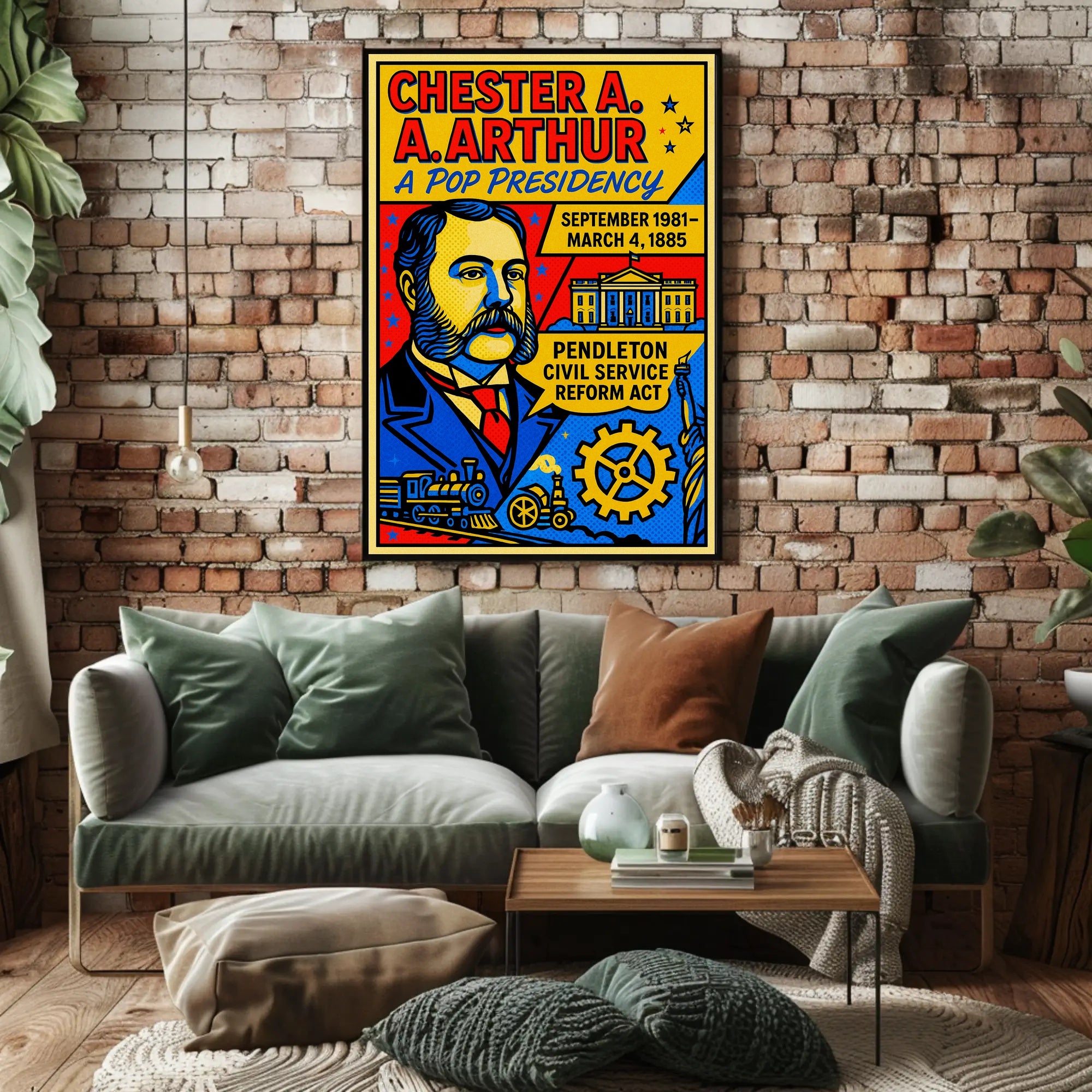 Chester A. Arthur A Pop Presidency Poster PosterGoat