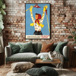 Switzerland For Winter Sunshine Poster
