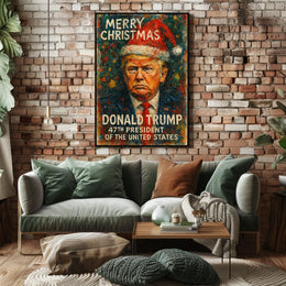 Donald Trump Merry Christmas Presidential Poster