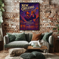 New Orleans The Heartbeat Of Jazz Poster