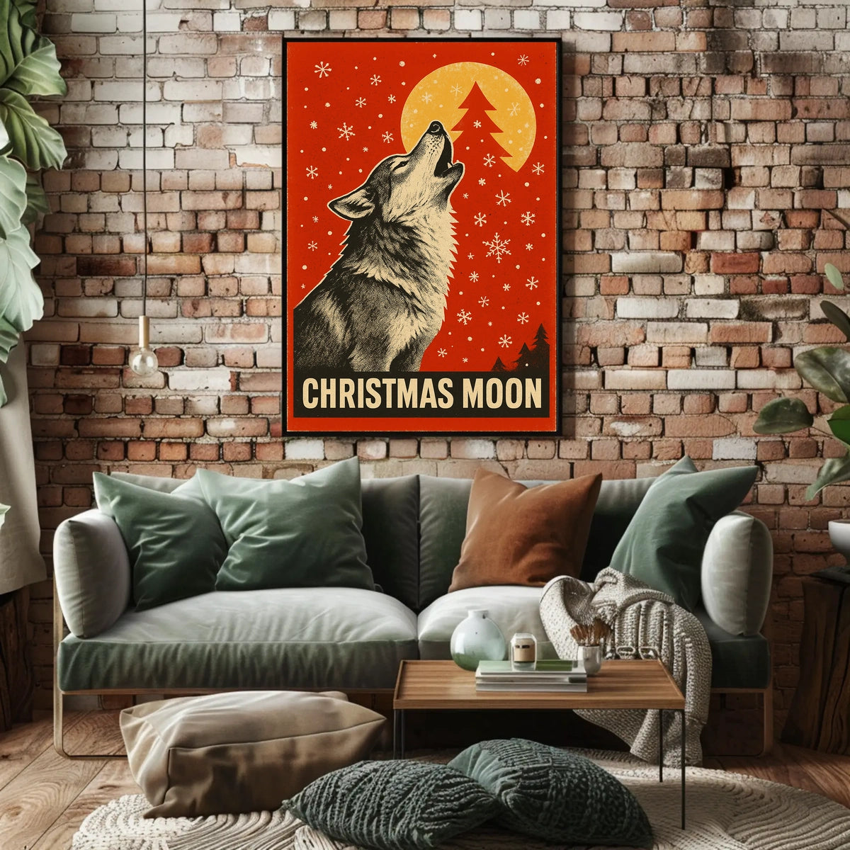 Christmas Moon Poster