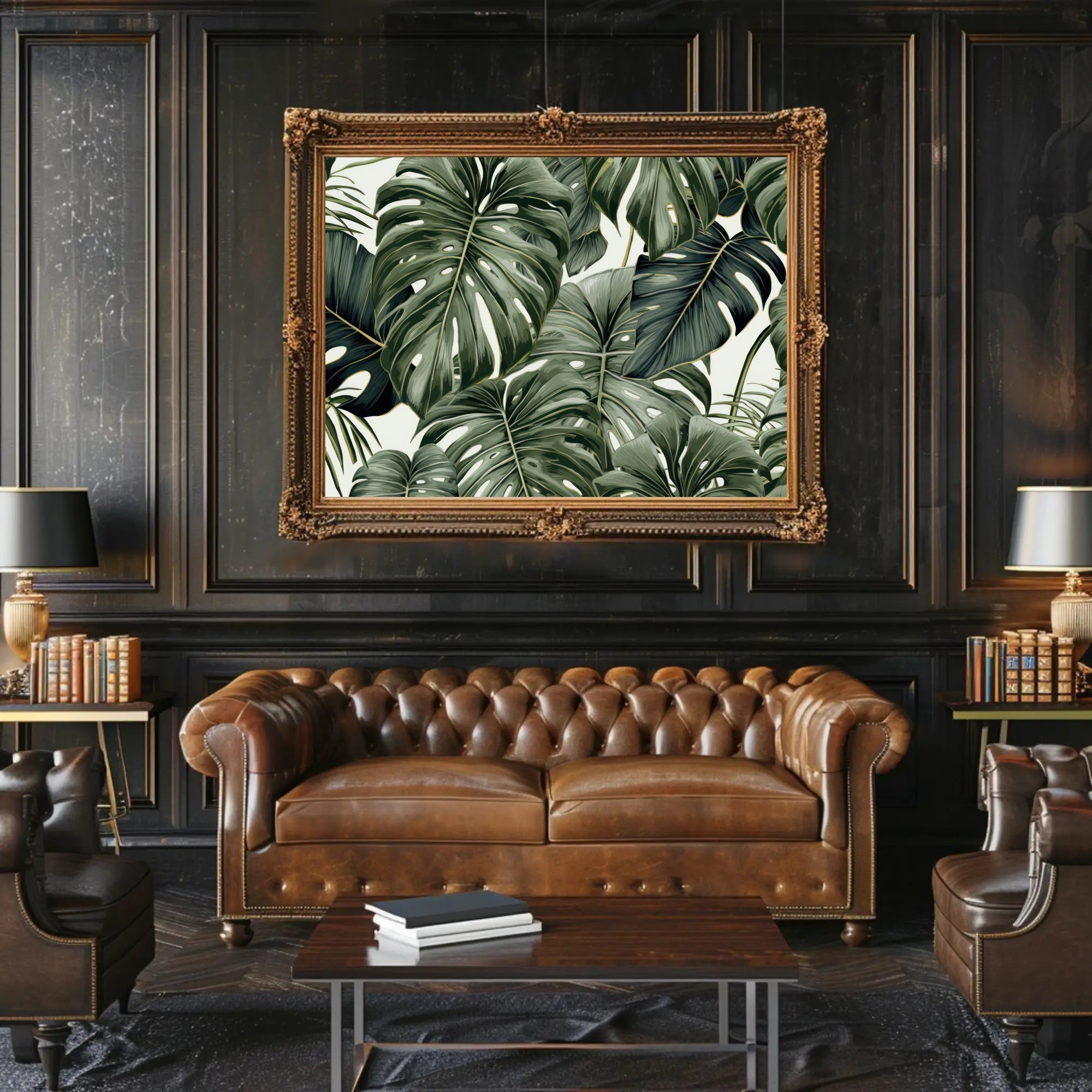 Lush Tropical Leaves Poster