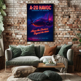 A-20 Havoc WWII Poster: Vintage Aircraft Art Collection