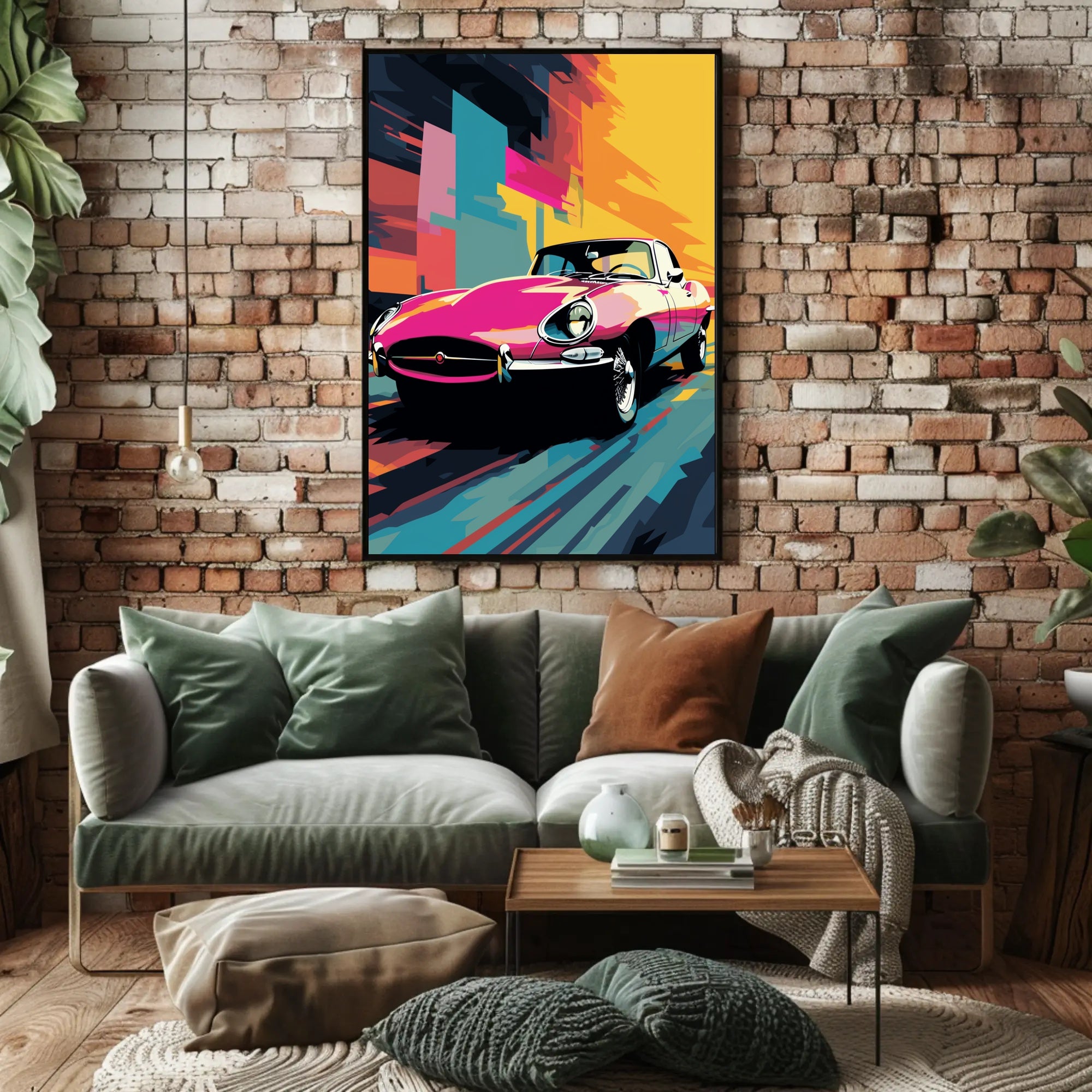 Vibrant Classic Car Poster PosterGoat