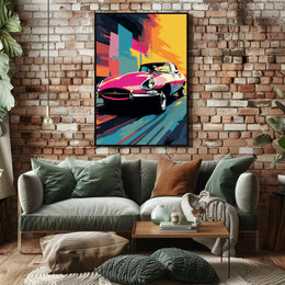 Vibrant Classic Car Poster PosterGoat