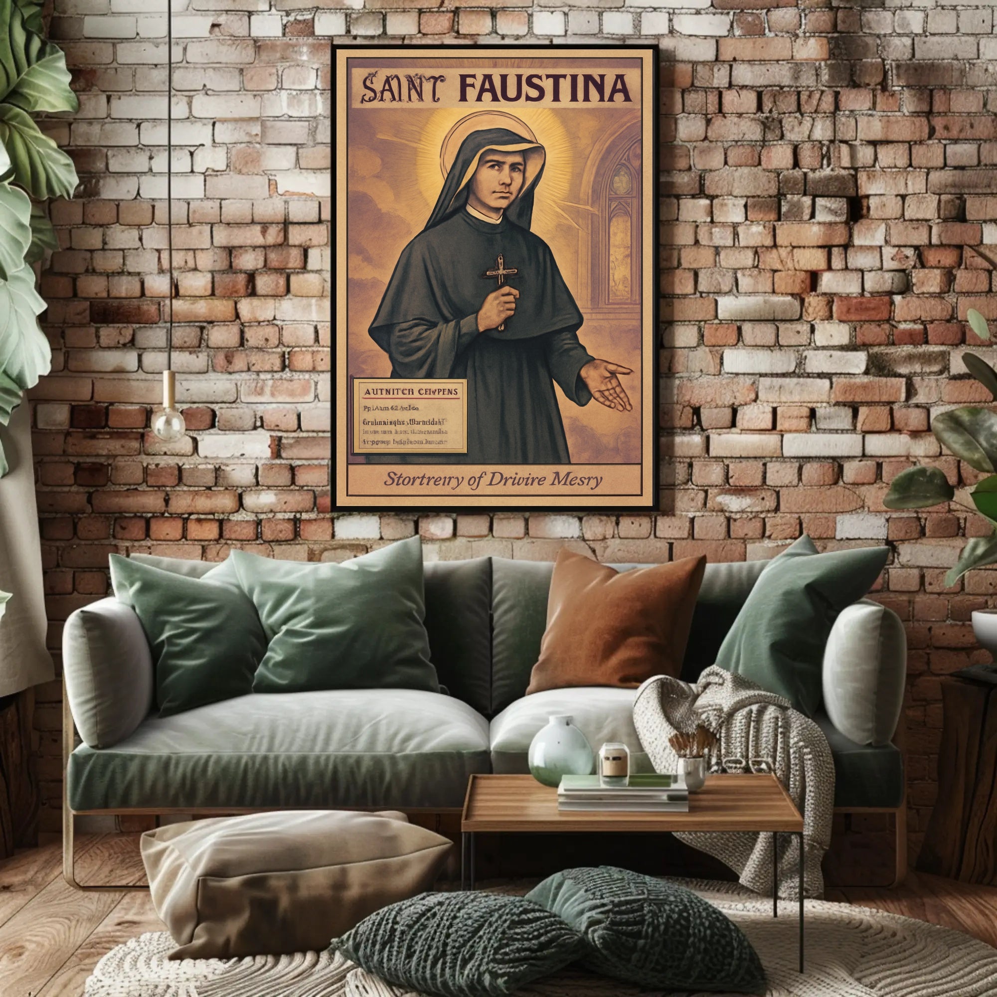 Saint Faustina Poster PosterGoat