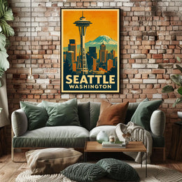 Seattle Skyline Poster
