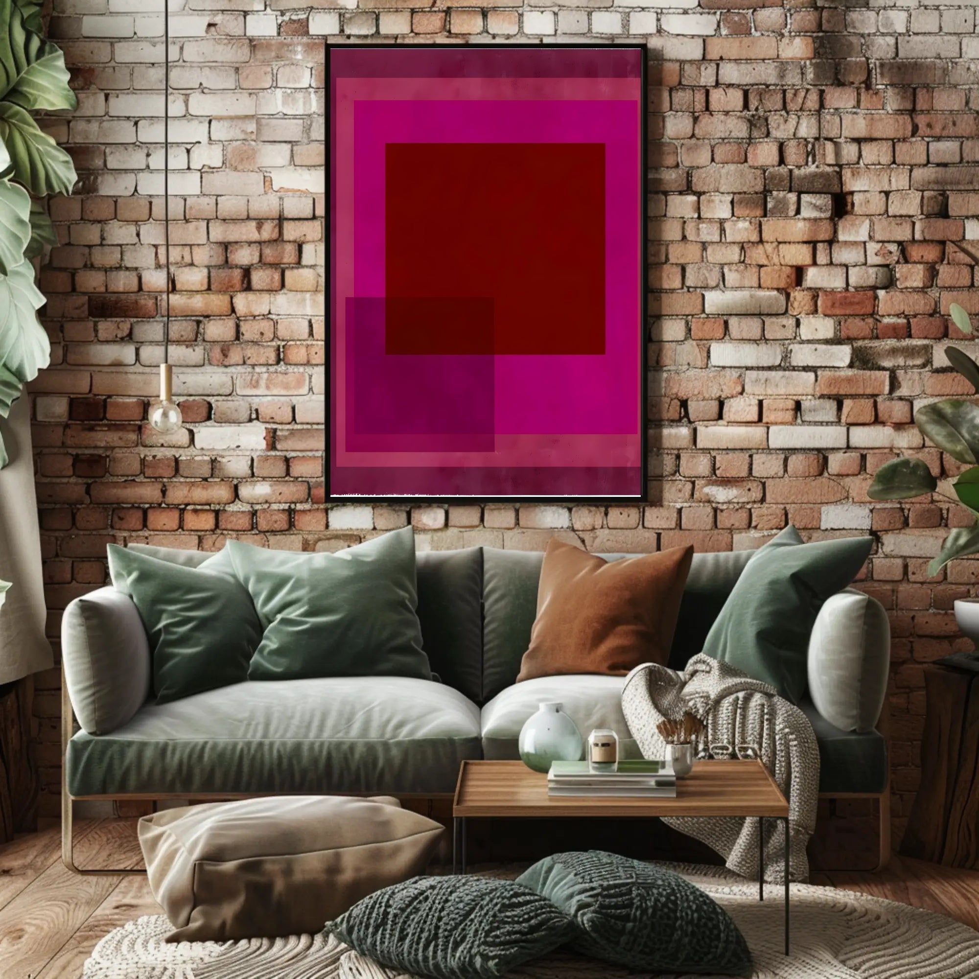 Vibrant Geometric Abstraction Poster