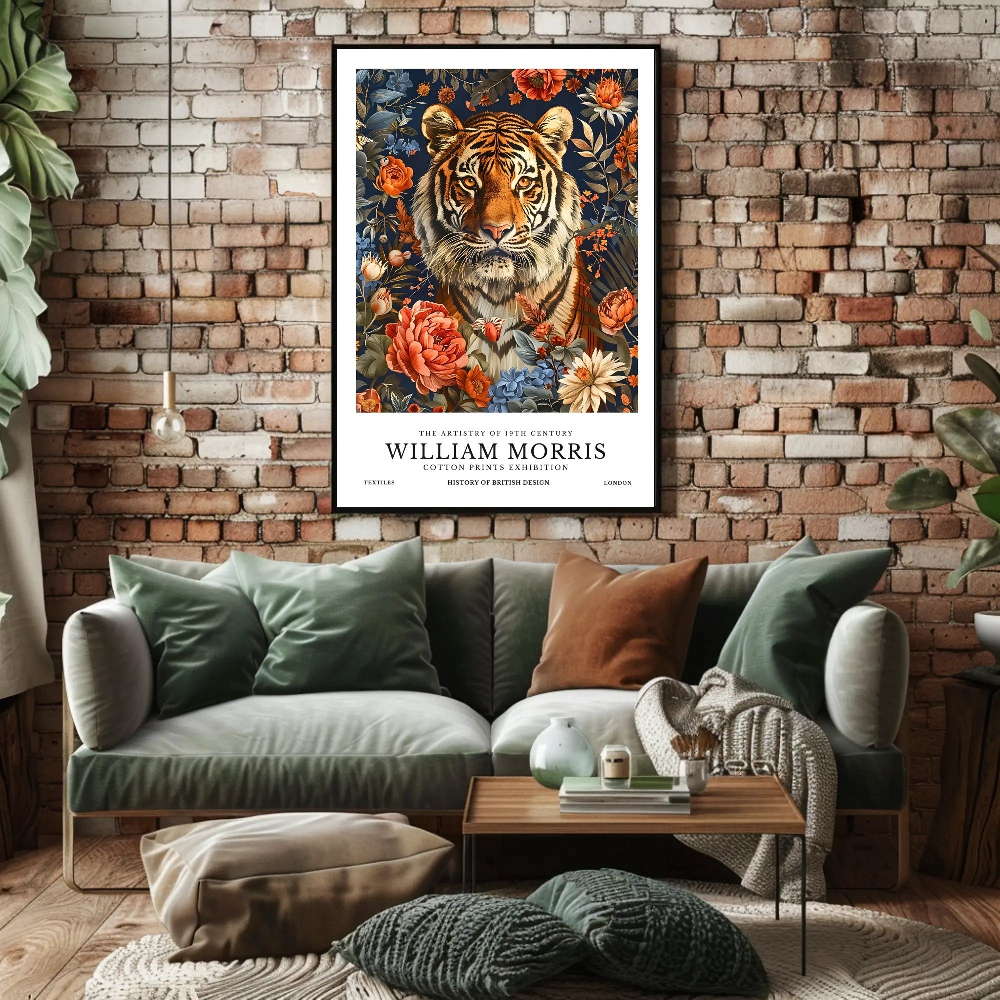 William Morris Tiger Nature Artistic Heritage Poster