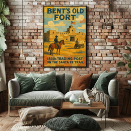 BentS Old Fort 1830S Trading Post Poster