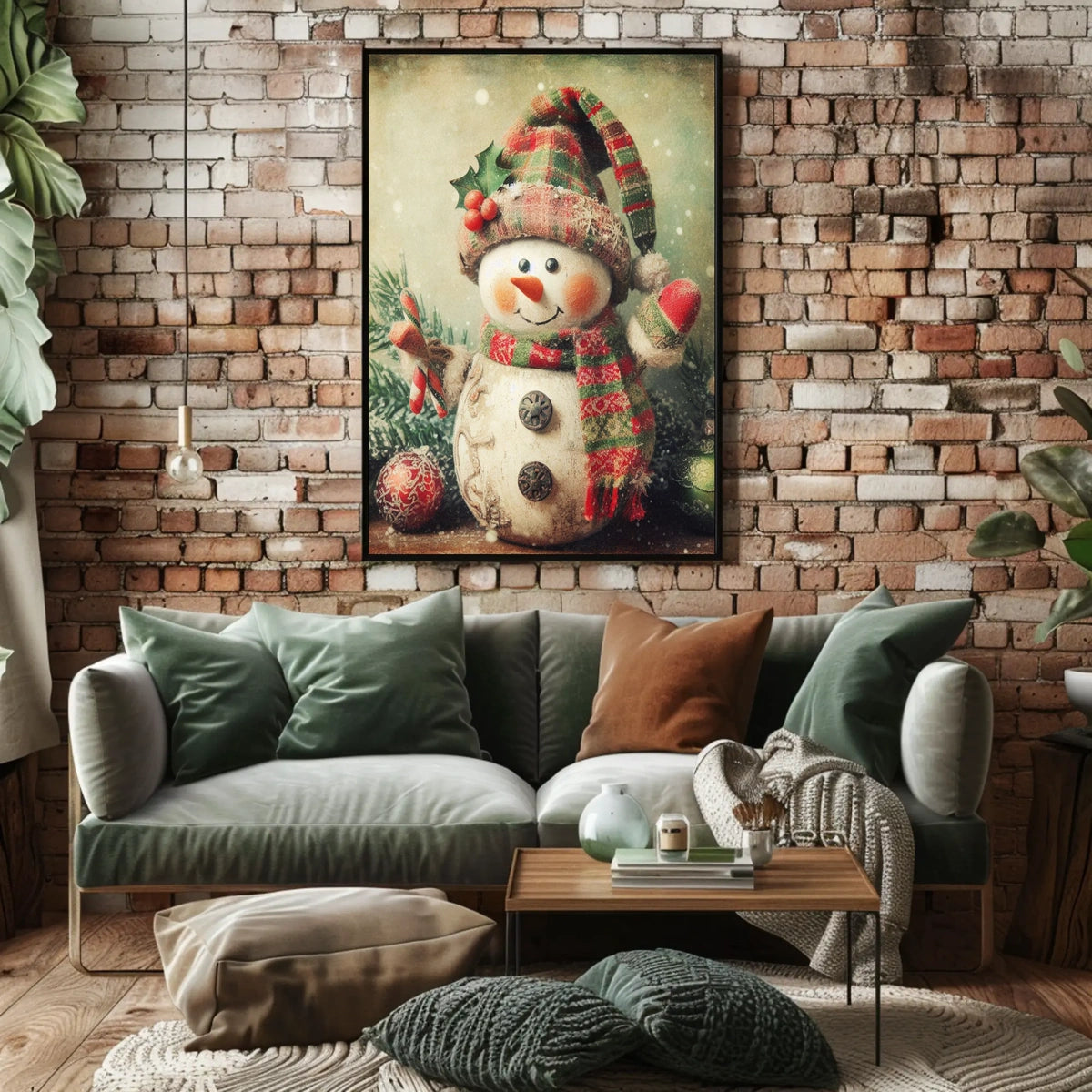 Festive Snowman Delight Poster