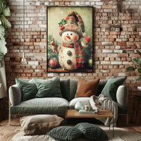 Festive Snowman Delight Poster