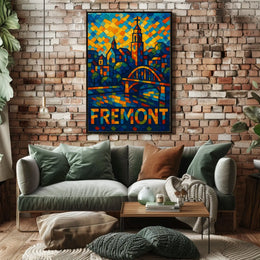 Fremont Vibrant Cityscape Poster