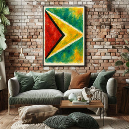 Abstract National Colors Poster
