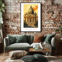 Vatican City Architectural Poster PosterGoat