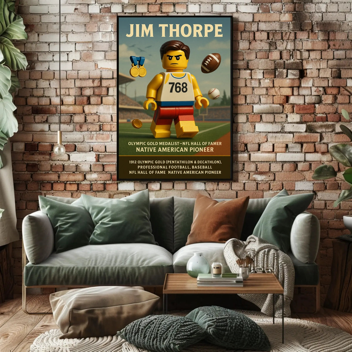 Jim Thorpe Legendary Athlete Poster