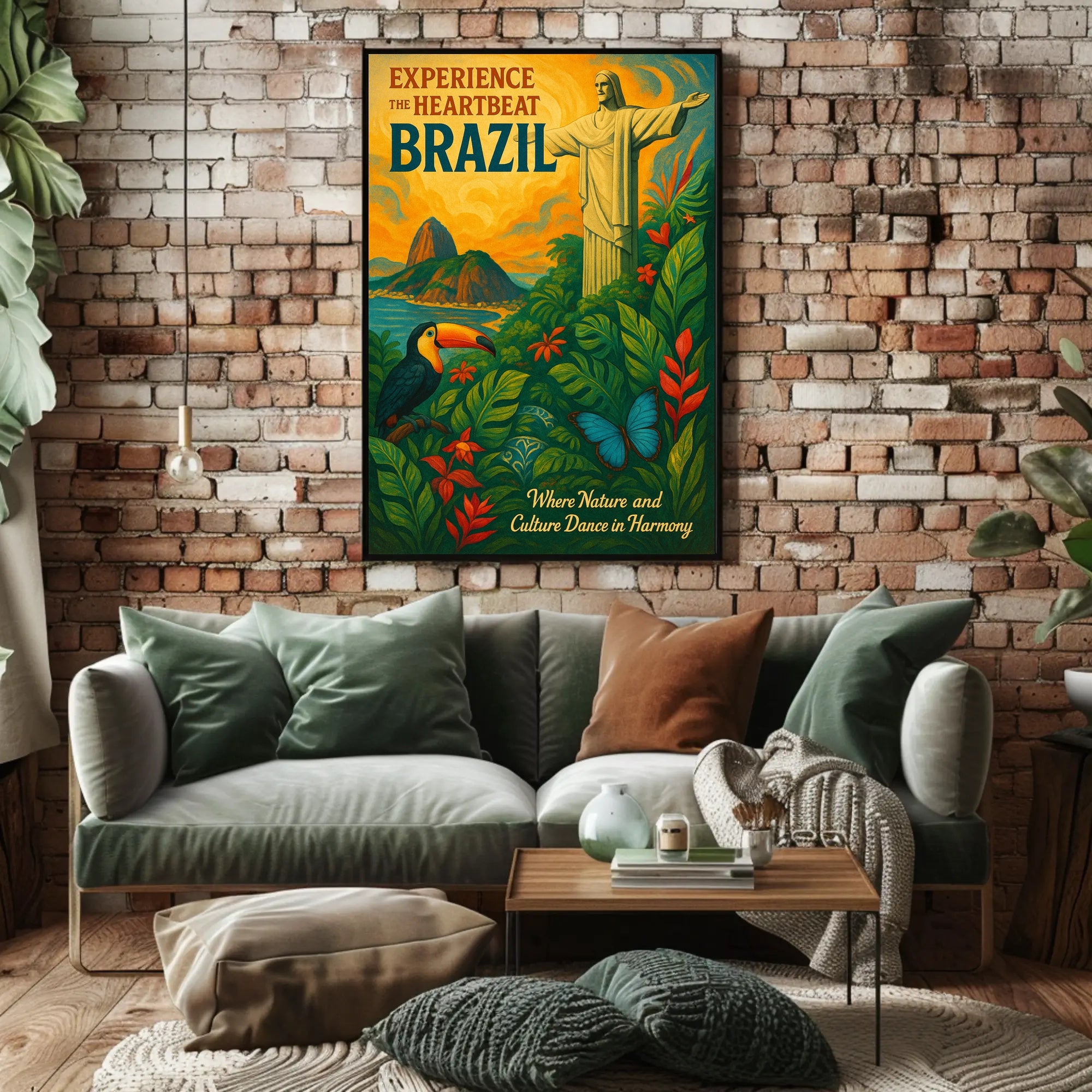 Experience The Heartbeat Of Brazil Poster