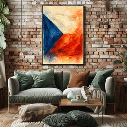 Abstract National Colors Abstract Poster
