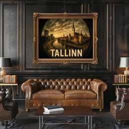 Tallinn at Dusk Poster