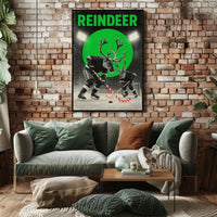 Reindeer Hockey Showdown Poster