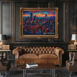 Syrian Arab Republic Vibrant Cityscape Poster