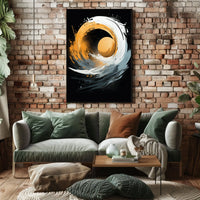 Dynamic Wave Vortex Abstract Art Print Poster