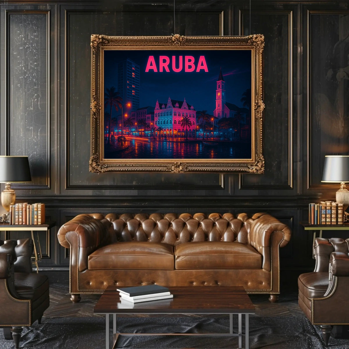 Aruba Nightscape Poster
