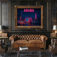 Aruba Nightscape Poster