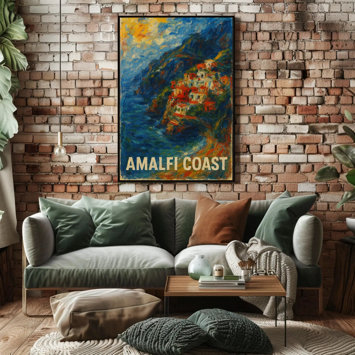 Amalfi Coast Poster Coastal Wall Art 18x24 Museum Poster