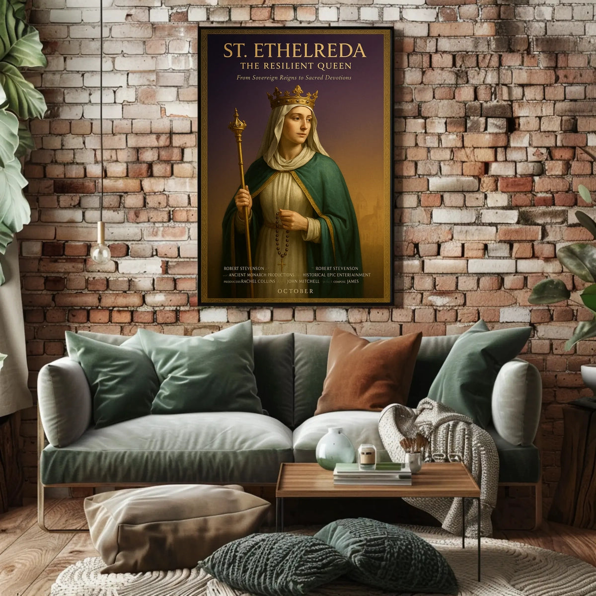 St. Etheldreda The Resilient Queen Poster